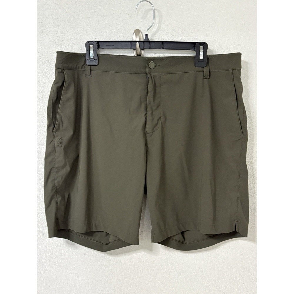 Rhone Shorts Mens 36 Green Commuter Performance Stretch Golf Athletic Casual 8"